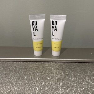 X 2 KOYAL BEAUTY Gentle Gel Face Wash 10ML / 0.3 oz Fragrance Free Travel Size